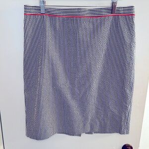 Jcrew seersucker pencil skirt